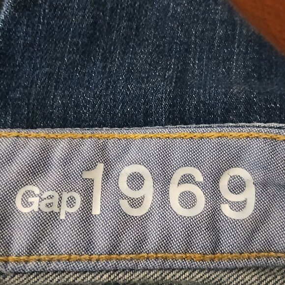 GAP 1969 Jeans Size 26 2 Sexy Boot Cut Low Rise Blue Denim '09 - Picture 7 of 9